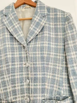 Light blue fitted blazer • preppy & classy vintage
