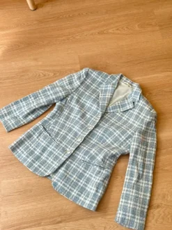 Light blue fitted blazer • preppy & classy vintage