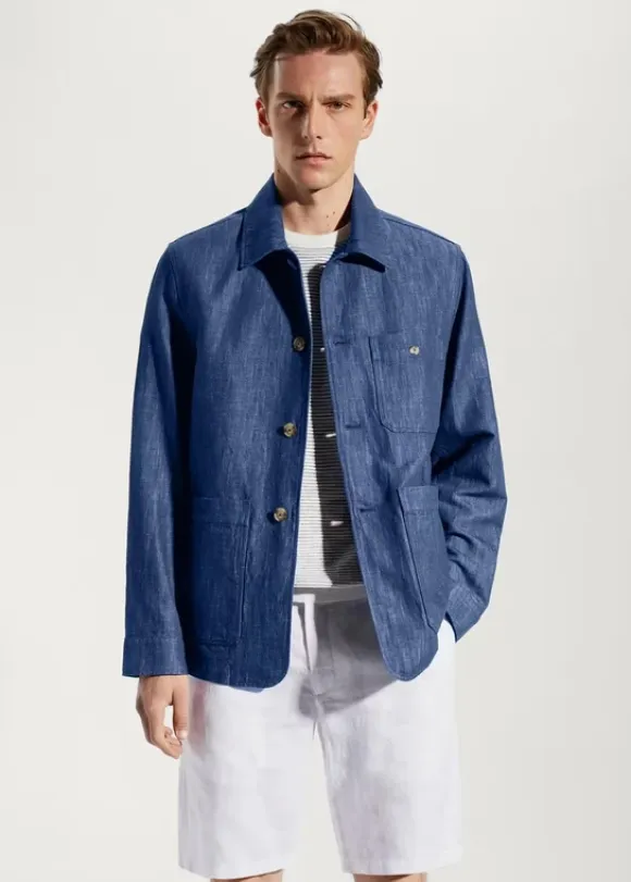 Linnen/cotton overshirt