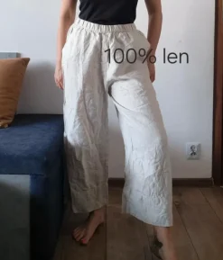 Lniane spodnie puro lino len 100% oysho