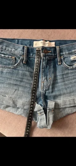 Low rise jeansshorts