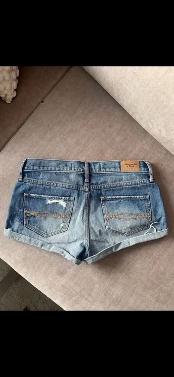Low rise jeansshorts