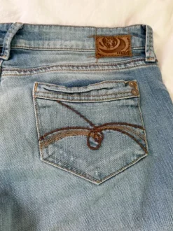 low rise ripped bootcut jeans 00s