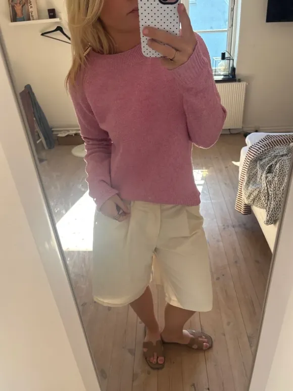 Lyserød strik