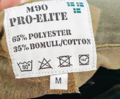 M90 Pro Elite armebyxor i tåligt material även i fuktig miljö. Bra med fickor och i kanon skick