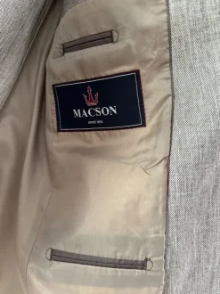Macson Grey Linen men’s Blazer - 50
