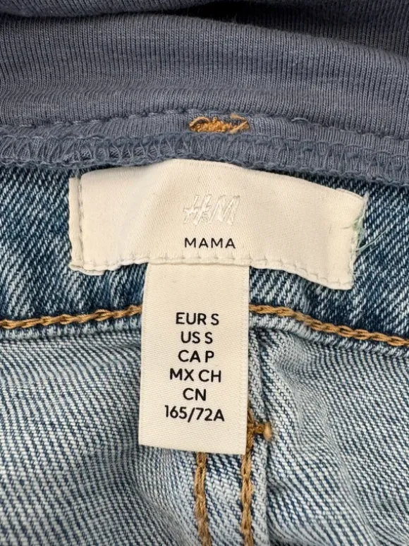 Mama jeans i lys denim