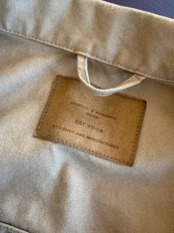 Mango denimjakke beige