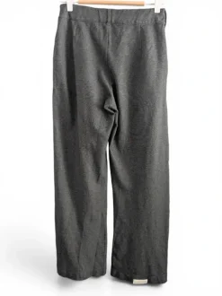 Marie Spodnie grafitowe szare wide leg szerokie nogawki scandi slowfashion minimalizm S