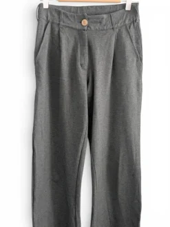 Marie Spodnie grafitowe szare wide leg szerokie nogawki scandi slowfashion minimalizm S