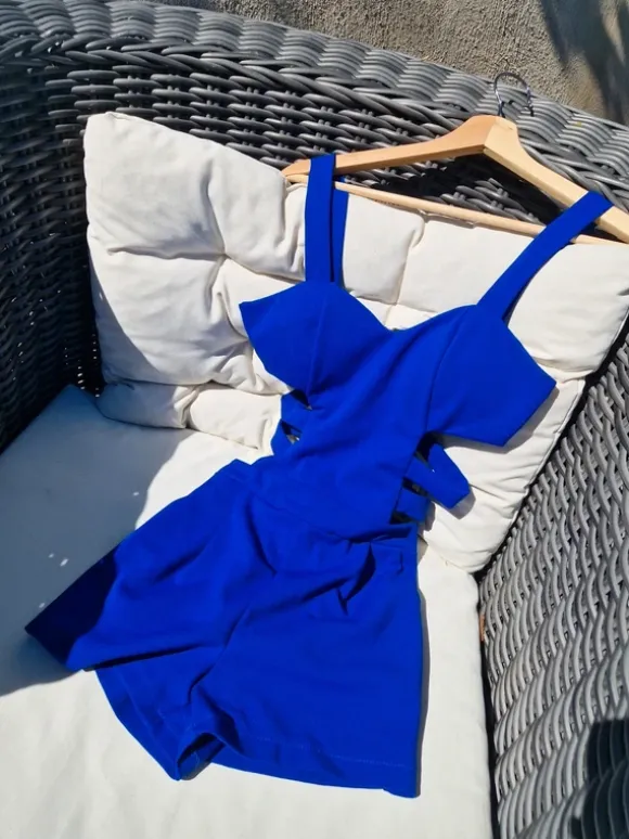 Marinblå body i xs