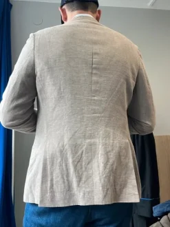 Marynarka len i bawełna