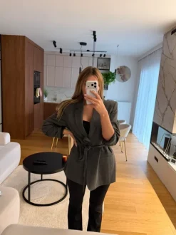 Marynarka Reserved szara M wiązana