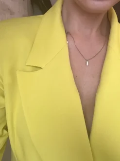 marynarka sukienka blazer dress Fashion limonkowa neon yellow elegant dopasowana 40