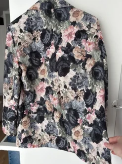 Marynarka w kwiaty oversize s m