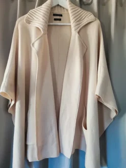 Massimo Dutti stickad poncho/cardigan ullblandning S