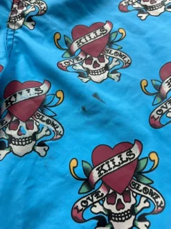 Mega Okazja! Unisex Szerokie Szorty Krótkie Spodenki Ed Hardy Swimwear Kąpielówki Japan Style