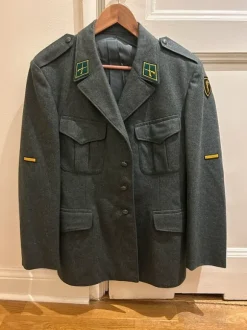 Men wool military blazer