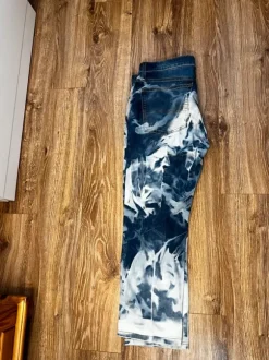 Meskie Jeansy Big Star Slim Terry 499 | W34 L30 | Tie-Dye Acid Wash | Vintage Oldschool
