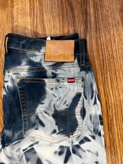 Meskie Jeansy Big Star Slim Terry 499 | W34 L30 | Tie-Dye Acid Wash | Vintage Oldschool