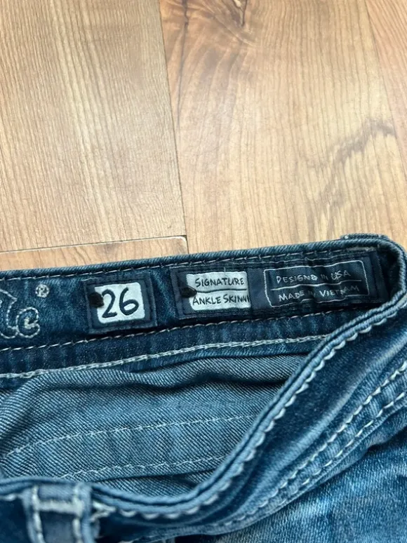 Miss me skinny jeans low rise swag y2k baddie vintage bootcut glamour distressed flaps