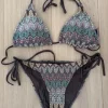 Mønstret bikini str. small
