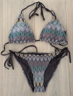Mønstret bikini str. small