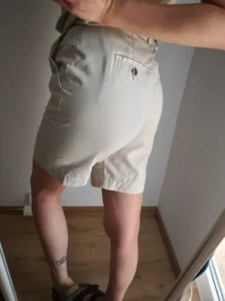 Modne casualowe szorty summer vibe cotton beige Marks and Spencer St Michael comfy