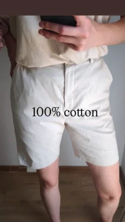 Modne casualowe szorty summer vibe cotton beige Marks and Spencer St Michael comfy