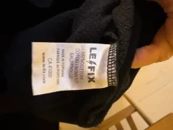 Mørkeblå Le Fix hættetrøje i small