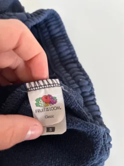 Mørkeblå shorts frugt og the loom