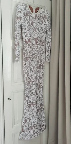 Nadine Merabi Bella White Jumpsuit