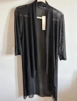 Narzutka • plażowa • pareo • wakacje • czarna • siateczka • classy