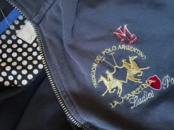 Navy polo zip up