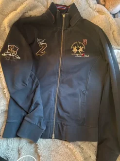 Navy polo zip up