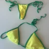 Neongul/grön bikini 💚💛 XS – stringmodell