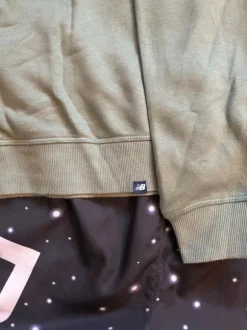 New Balance Vintage Logo Sweatshirt + Space Graphic Jogger Pants Bundle