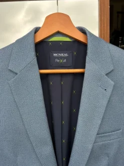 Niebieska marynarka męska nowa na okazję elegancka Mcneal viscose rozmiar M