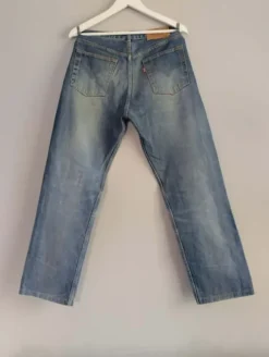 Niebieskie Vintage Spodnie Levi's 501 Straight