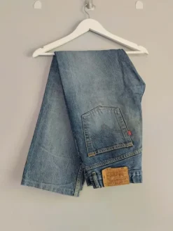 Niebieskie Vintage Spodnie Levi's 501 Straight