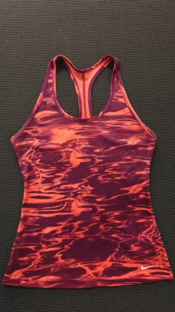 Nike Dri-FIT Racerback Training Top – Abstract Print – Size M