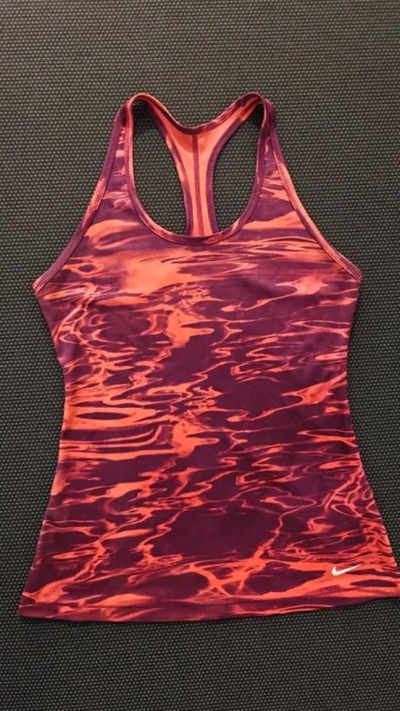 Nike Dri-FIT Racerback Training Top – Abstract Print – Size M
