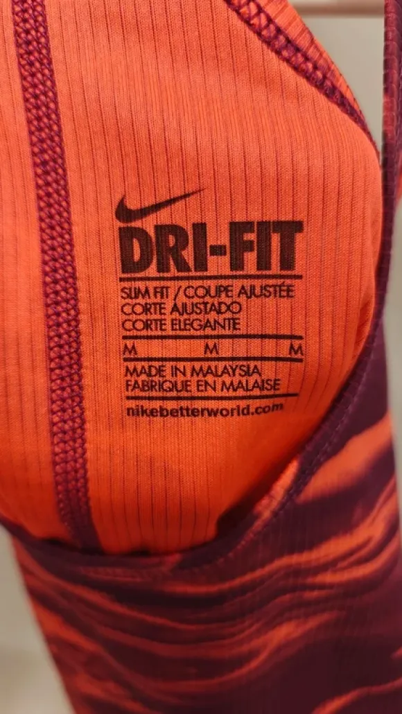 Nike Dri-FIT Racerback Training Top – Abstract Print – Size M