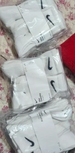 Nike Dri-Fit vita strumpor, 3x(6-pack)