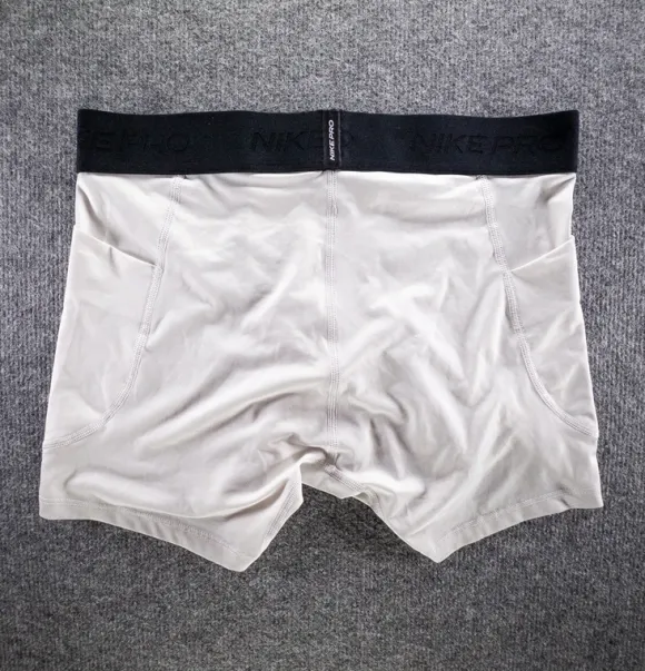 Nike Pro Dri-FIT Compression Shorts Białe Kieszonki L