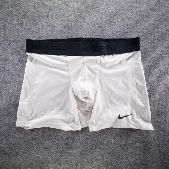 Nike Pro Dri-FIT Compression Shorts Białe Kieszonki L
