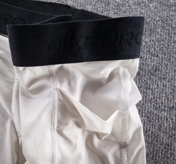 Nike Pro Dri-FIT Compression Shorts Białe Kieszonki L