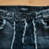 No faith Studios Flared Denim Stone Wash Grey 001