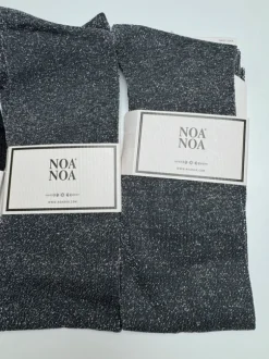 Noa Noa knæ høje strømper ny med mærke på glimmer - sort - grå