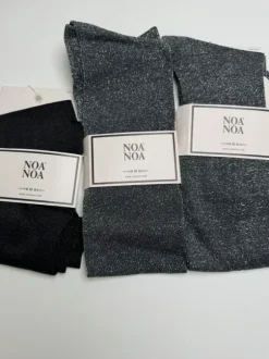 Noa Noa knæ høje strømper ny med mærke på glimmer - sort - grå